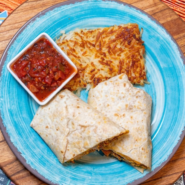 Chorizo Breakfast Burrito.